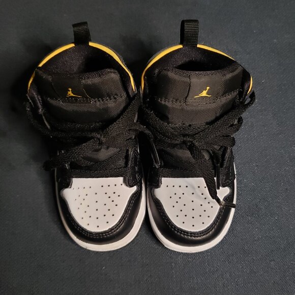 Gold, Black and White Jordans Size 6C - Picture 3 of 3